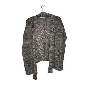 Maurices Grey Crochet Knit Shrug Preppy Size 0X